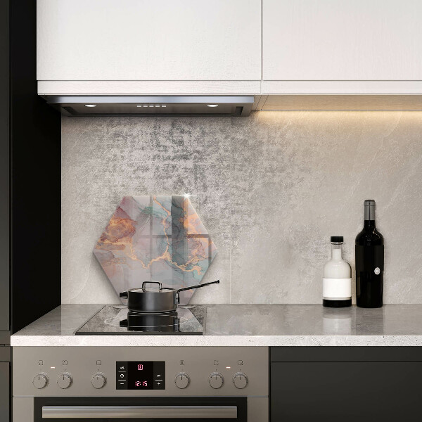 Skleněná krájecí deska Mramor se zlatem