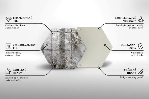 Skleněná krájecí deska Textura kamene