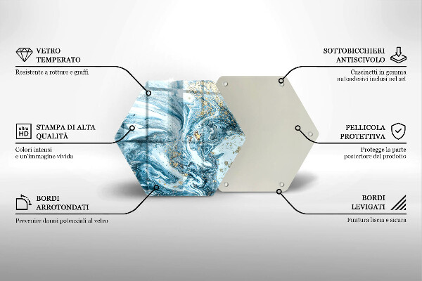 Skleněná deska do kuchyně Struktura se zlatem