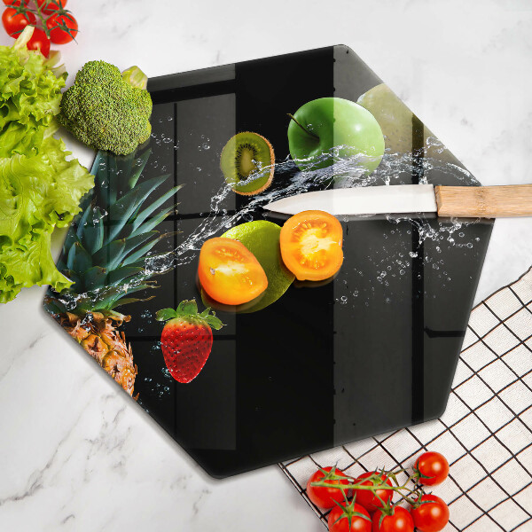 Skleněná deska do kuchyně Ovoce ve vodě