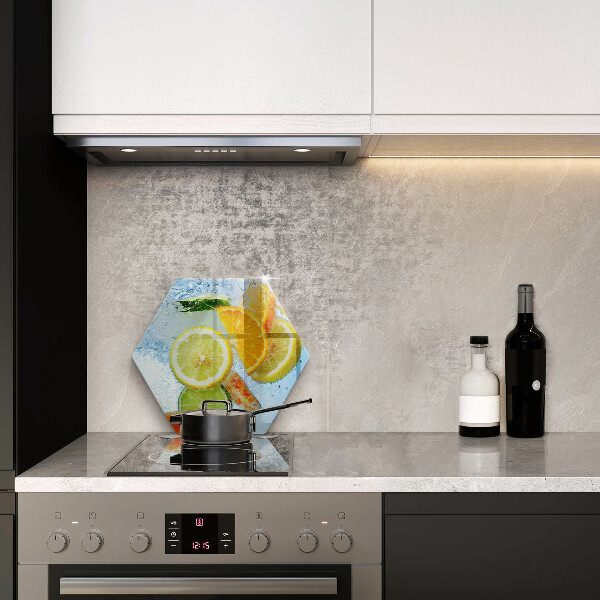 Skleněná deska do kuchyně Šťavnatá citrusová voda