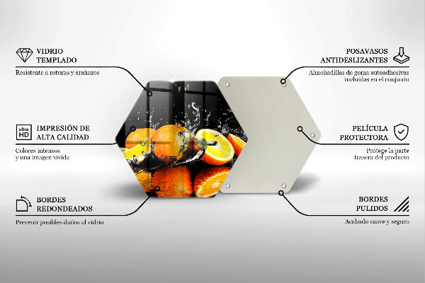 Skleněná krájecí deska Šťavnaté oranžové ovoce