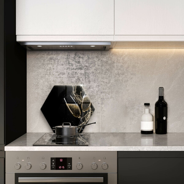 Skleněná krájecí deska Sklenice šampaňského