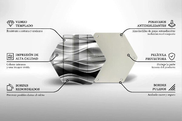 Skleněná deska do kuchyně Abstrakce jemné linie