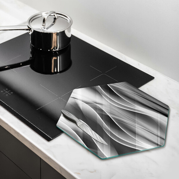 Skleněná deska do kuchyně Abstrakce jemné linie