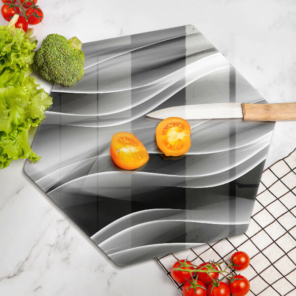 Skleněná deska do kuchyně Abstrakce jemné linie