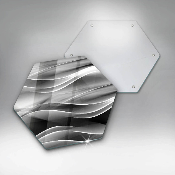 Skleněná deska do kuchyně Abstrakce jemné linie