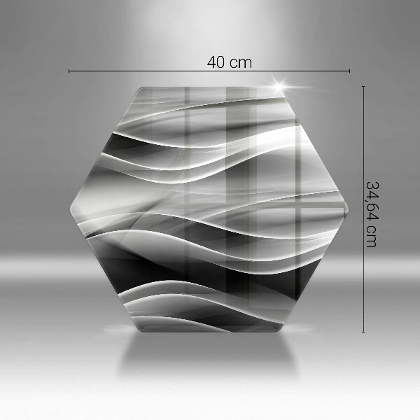 Skleněná deska do kuchyně Abstrakce jemné linie