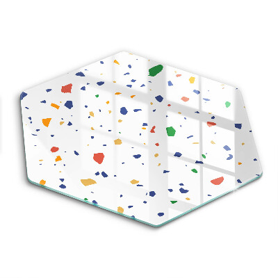 Skleněné krájecí prkénko Barevná kamenina