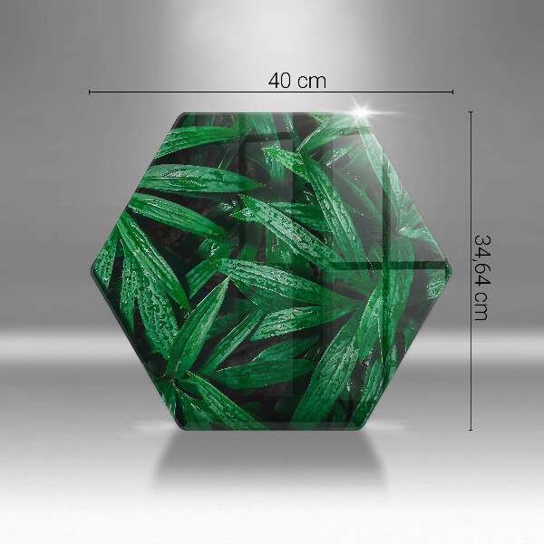 Skleněné krájecí prkénko Listy rostlin