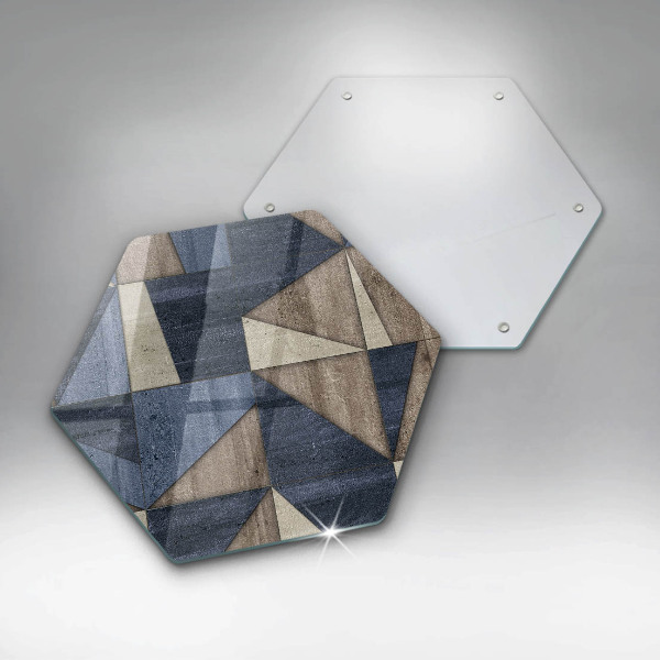 Skleněné krájecí prkénko Geometrické abstrakce