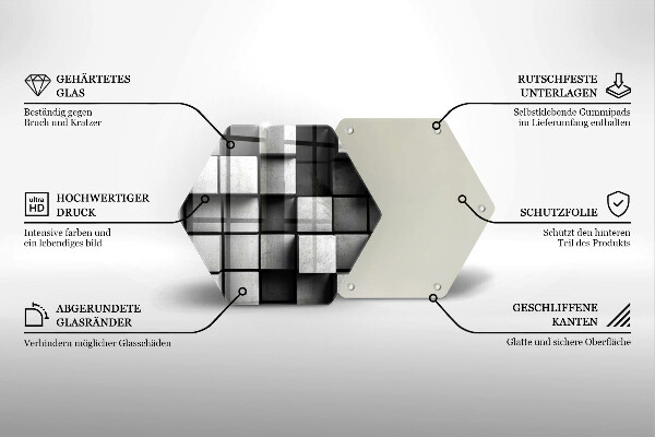 Skleněné krájecí prkénko 3d geometrie pozadí