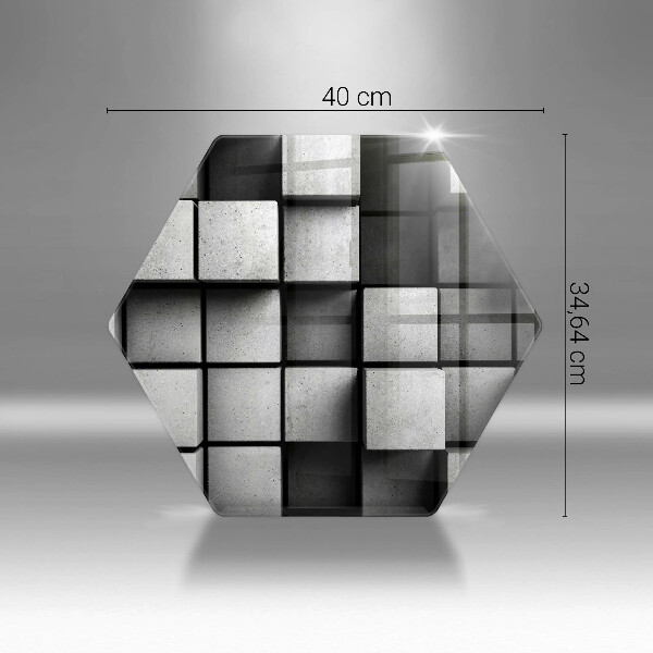 Skleněné krájecí prkénko 3d geometrie pozadí