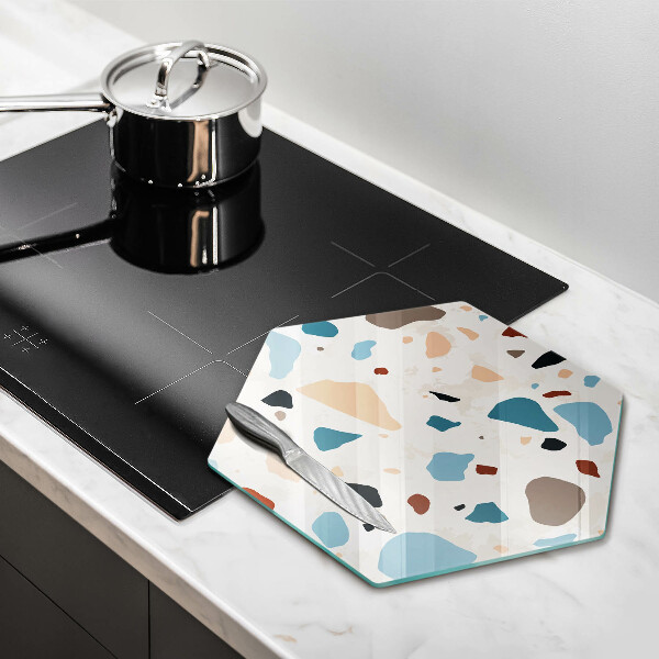 Skleněné krájecí prkénko Dekorativní kamenina