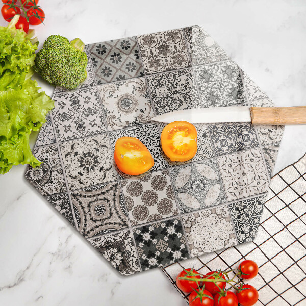 Skleněná deska do kuchyně Dekorativní dlaždice