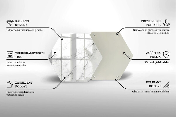 Skleněná deska do kuchyně Elegantní textura mramoru