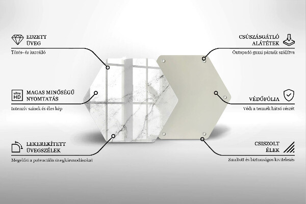 Skleněná deska do kuchyně Elegantní textura mramoru