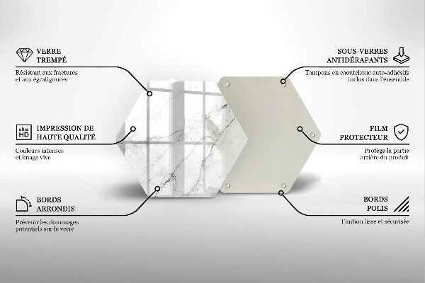 Skleněná deska do kuchyně Elegantní textura mramoru