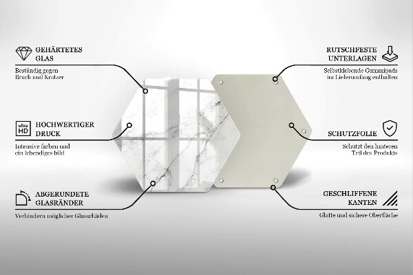 Skleněná deska do kuchyně Elegantní textura mramoru
