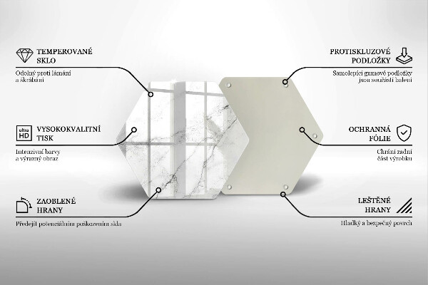 Skleněná deska do kuchyně Elegantní textura mramoru