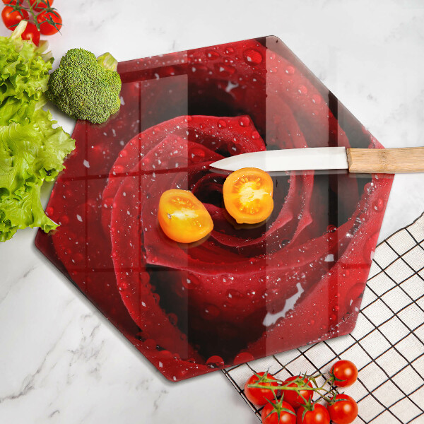 Skleněná deska do kuchyně Okvětní lístky růže