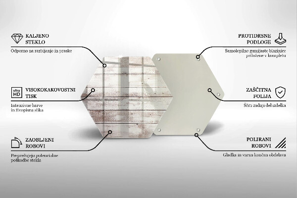Skleněná deska do kuchyně Staré dřevěné desky