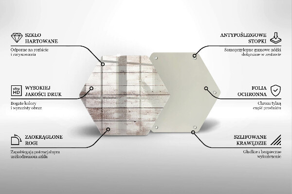 Skleněná deska do kuchyně Staré dřevěné desky