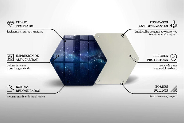 Skleněná deska do kuchyně Vesmír a hvězdy