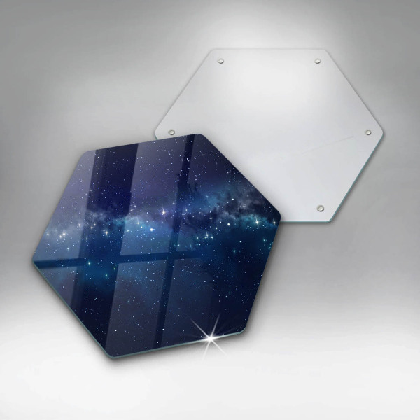 Skleněná deska do kuchyně Vesmír a hvězdy