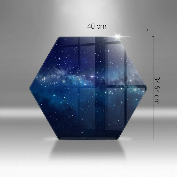 Skleněná deska do kuchyně Vesmír a hvězdy