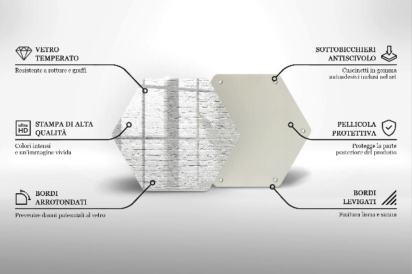 Skleněná deska do kuchyně Cihlová zeď