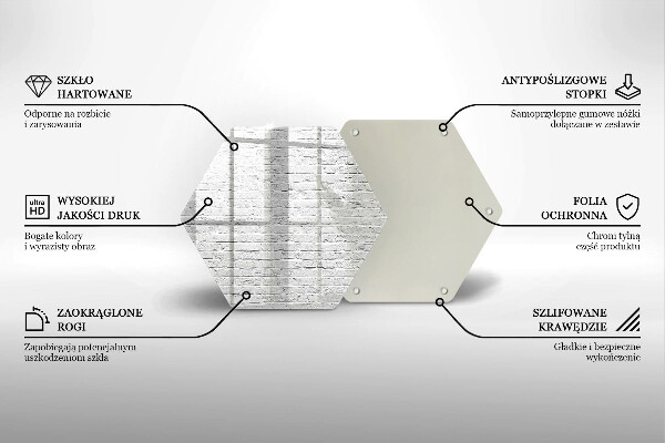 Skleněná deska do kuchyně Cihlová zeď