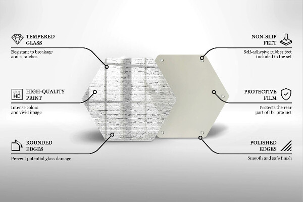 Skleněná deska do kuchyně Cihlová zeď