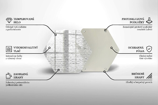Skleněná deska do kuchyně Cihlová zeď