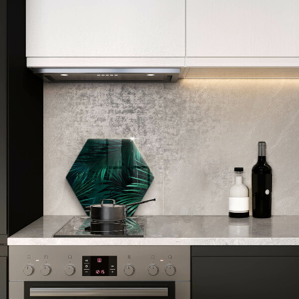 Skleněná deska do kuchyně Listy divoké džungle