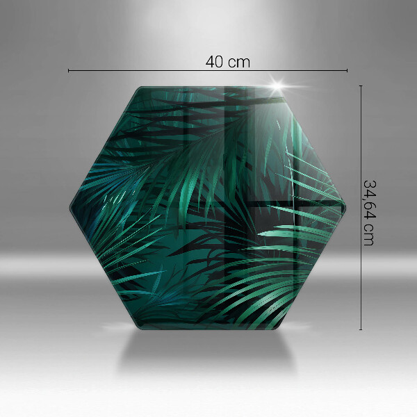 Skleněná deska do kuchyně Listy divoké džungle