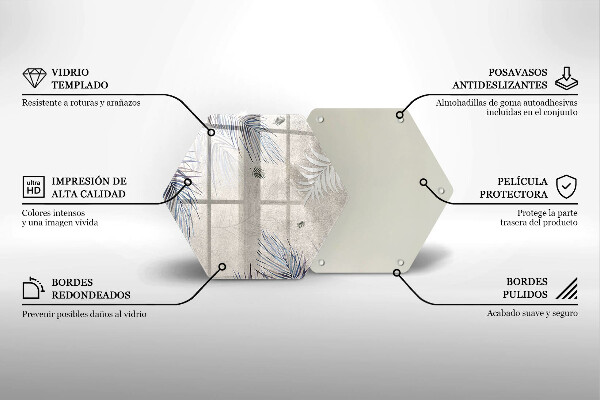 Skleněná deska do kuchyně Subtilní listy