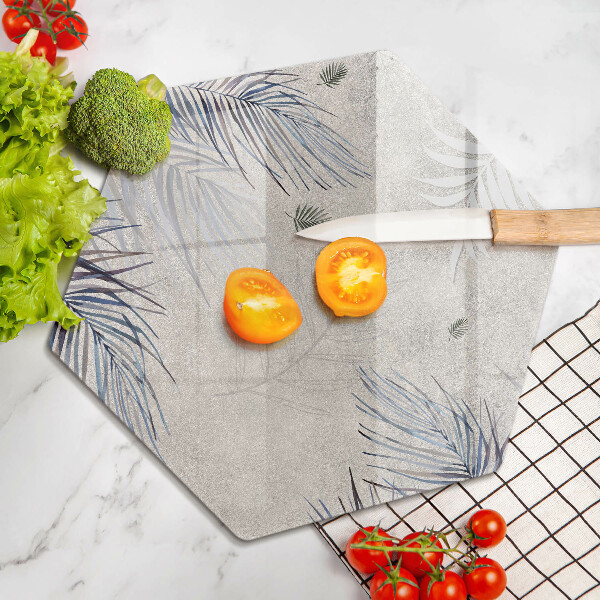 Skleněná deska do kuchyně Subtilní listy