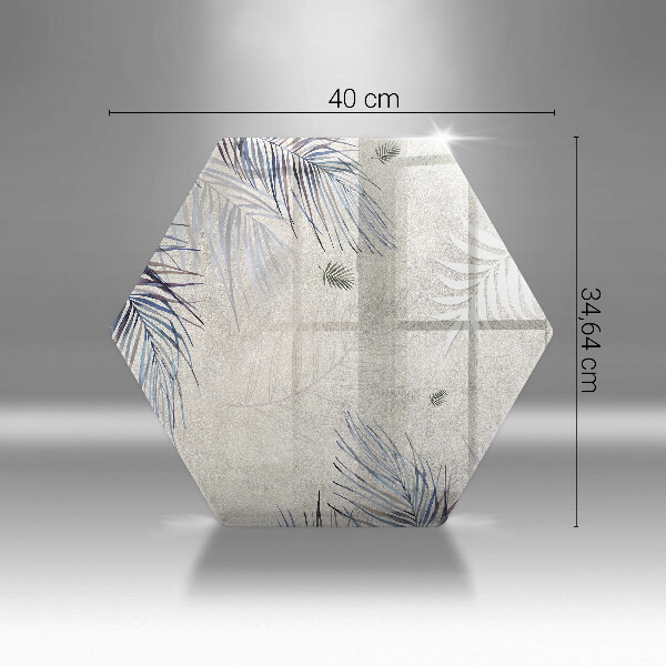 Skleněná deska do kuchyně Subtilní listy