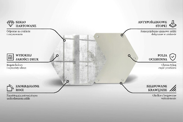 Skleněná deska do kuchyně Betonová textura