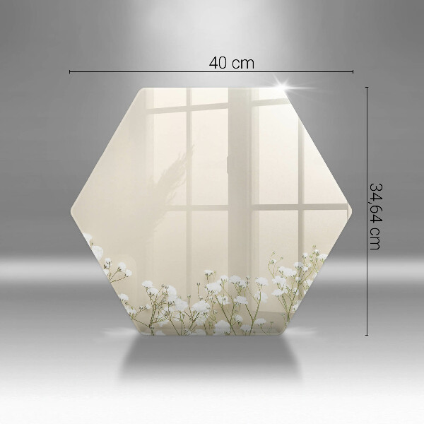 Skleněná deska do kuchyně Sádrové boho květiny