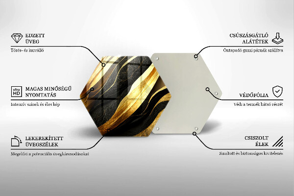 Skleněná deska do kuchyně Elegantní abstrakce