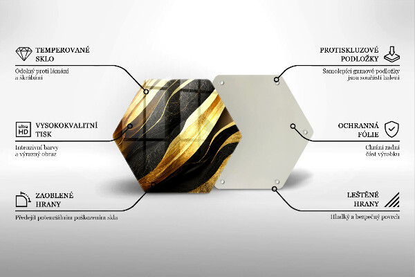 Skleněná deska do kuchyně Elegantní abstrakce