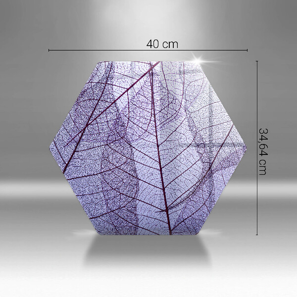 Skleněná deska do kuchyně Listy s žilnatinou