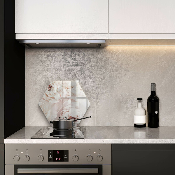 Skleněná krájecí deska Pastelové pivoňky