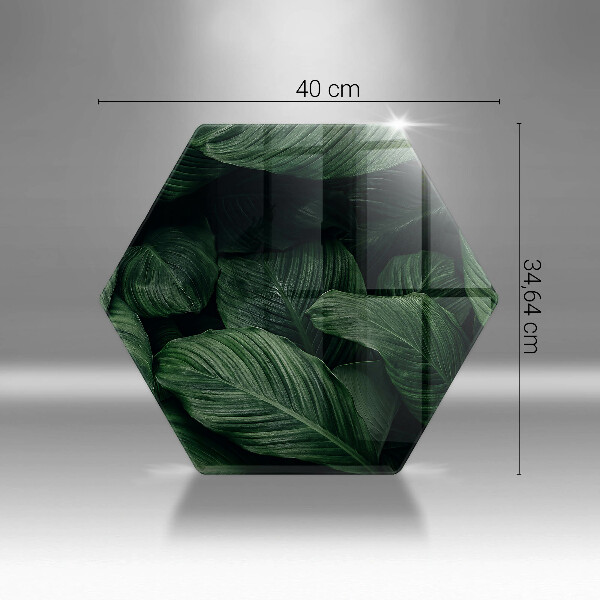 Skleněná krájecí deska Tmavé listy