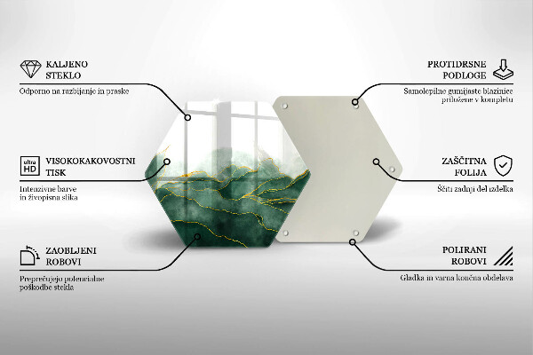 Skleněná krájecí deska Abstraktní příroda