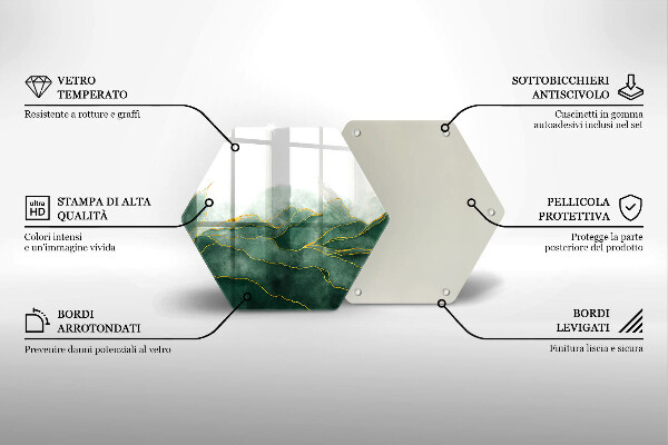 Skleněná krájecí deska Abstraktní příroda