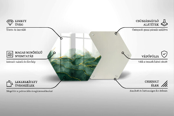 Skleněná krájecí deska Abstraktní příroda