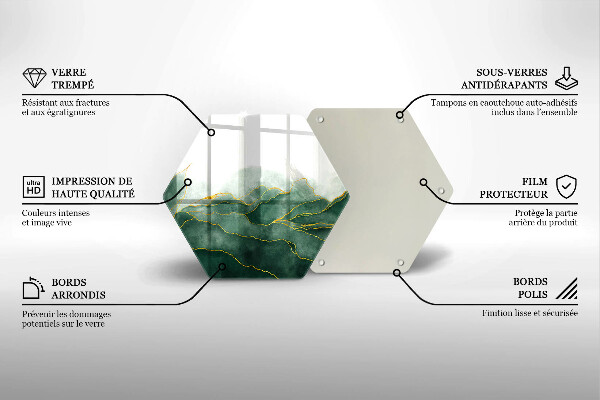 Skleněná krájecí deska Abstraktní příroda